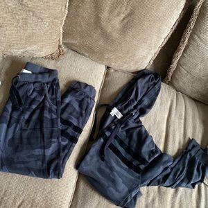 Vintage Havana black camo matching set sweatsuit